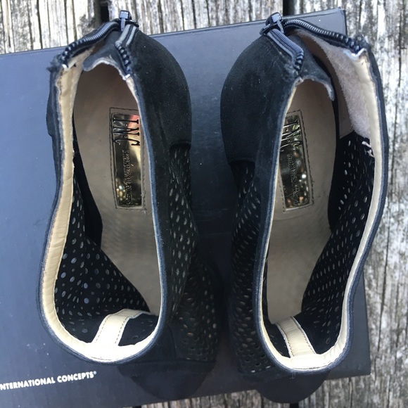 INC “Gutherie” See-through Peep Toe Booties - Picture 5 of 10